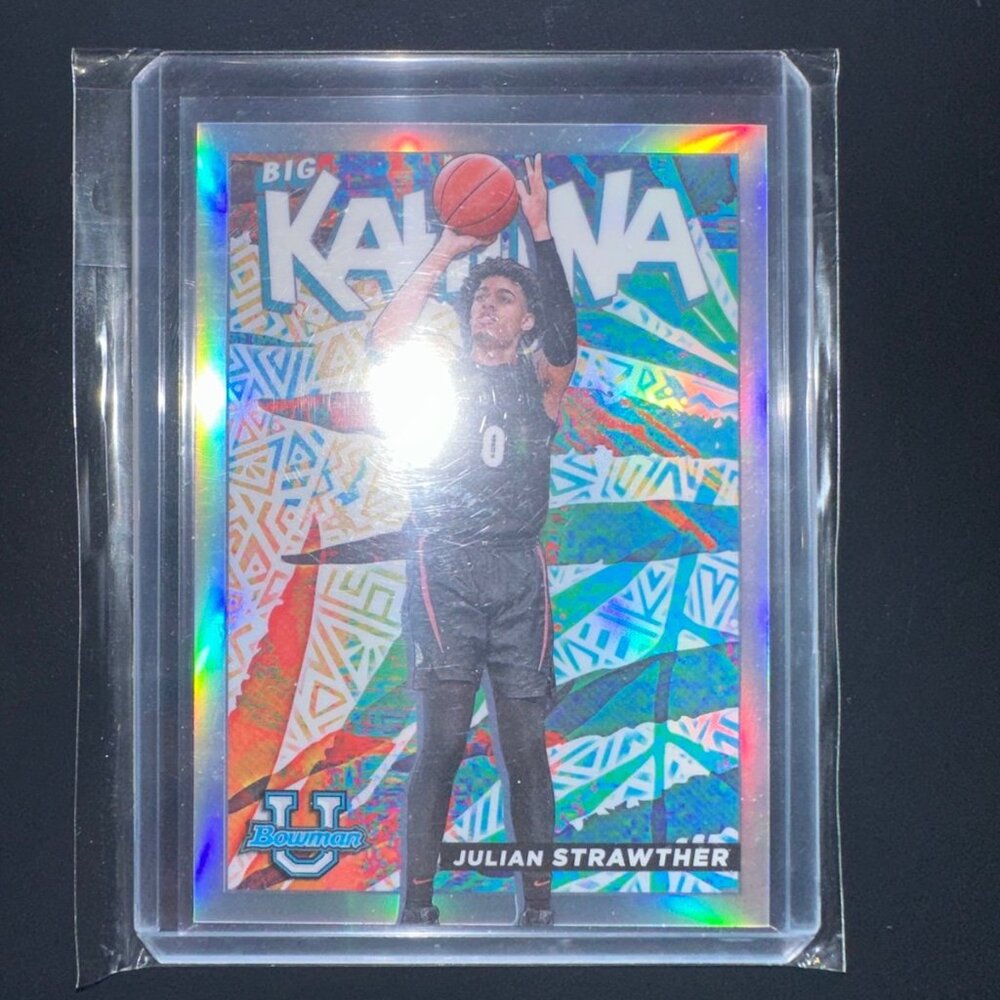 JULIAN STRAWTHER - 2021-22 Bowman University BIG KAHUNA SP Denver Nuggets M/NM